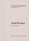 Adolf Brunner · Biographie und Werkverzeichnis