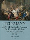 TELEMANN 12 methodical sonatas - Volume IV: 10-12