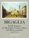 BIGAGLIA 12 Sonaten op.1/9-12 - Band III