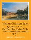 BACH J.Chr. 6 Quintette op. 11 - Heft III  (F-dur)