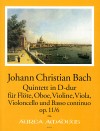 BACH J.Chr.  Quintet in D major op. 11/6