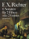 RICHTER 6 Sonatas for 2 flutes or violins