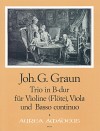 GRAUN J.G. Trio B major for violine, viola and bc