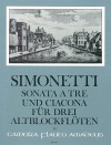 SIMONETTI (W.Michel) Sonata a tre e Ciacona op. 8