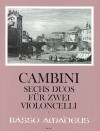 CAMBINI 6 duos op. 49 for two violoncelli