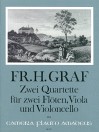 GRAF Zwei Quartette für 2 Flöten, Viola und Cello