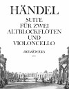 HÄNDEL Suite for 2 treble recorders (flutes)+cello