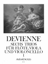 DEVIENNE 6 Trios für Flöte, Viola, Cello - Bd. I