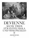 DEVIENNE 6 Trios für Flöte, Viola, Cello - Bd. II
