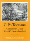 TELEMANN Concerto in D major for four violins