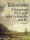 TELEMANN 2 Sonatinen für Fagott (Cello) und Bc.