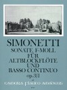SIMONETTI Sonata f-moll op. 3/1 a flauto et basso