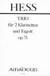HESS W. Trio op. 75 - Miniatur score
