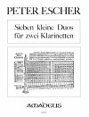 ESCHER P. 7 kleine Duos op. 122 für 2 Klarinetten