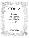 GOETZ Sonate g-moll op. 17 für Klavier zu 4 Händen