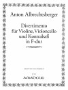 ALBRECHTSBERGER, Anton   Divertimento in F-dur