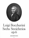 BOCCHERINI 6 Streichtrios op. 6 - 2 Violinen+Cello