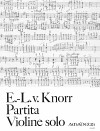 KNORR Partita in g (1946) for violin solo