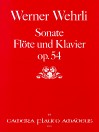 WEHRLI Sonate für Flöte und Klavier op. 54