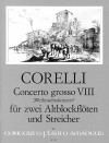 CORELLI Concerto grosso op. 6/8 - score and parts