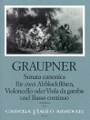 GRAUPNER Sonata canonica - First Edition