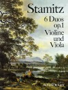 STAMITZ 6 Duos op.1 für Violine und Viola -Stimmen
