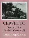 CERVETTO G.B. 6 Trios for 3 violoncellos - Parts