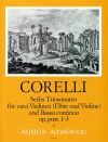 CORELLI 6 Trio sonatas op. post. - Volume I: 1-3