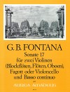 FONTANA Sonate 17 für 2 Violinen, Fagott und Bc.