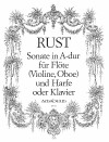 RUST Sonate A-dur für Flöte (Violine,Oboe) + Harfe