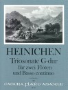 HEINICHEN Sonata a tre in G major - First Edition