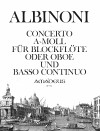 ALBINONI Concerto in a-moll per flauto et Basso