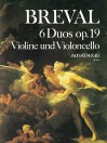 BREVAL 6 duos op. 19 for violin and cello