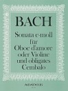 BACH J.S. Sonata in e minor (after BWV 528)