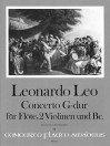 LEO Concerto in G major for flute, 2 violins + bc.