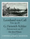 CALL/KÖHLER Trios op.2/1 und op.117 für 3 Flöten