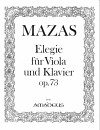 MAZAS Elegie op. 73 für Viola und Klavier