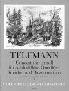 TELEMANN Concerto e-moll - Part.-Solostimmen-Bc