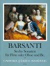 BARSANTI sonatas op. 3 for flute or oboe and bc.