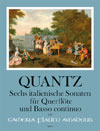 QUANTZ J.J. Six italien sonatas for flute & Bc