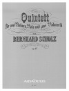 SCHOLZ Quintet in e minor op. 47 - Parts.