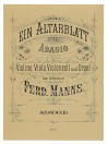 MANNS ”Ein Altarblatt” op. 27 - Score & Parts