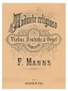 MANNS Andante religioso op. 14 - Score & Parts