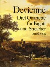 DEVIENNE 3 Quartette op. 73 für Fagott + Streicher