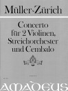MÜLLER-ZÜRICH Concerto for 2 violins op.61 - score