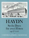 HAYDN 6 duos for 2 flutes op. 17 - Volume II: 4-6