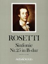 ROSETTI Sinfonie Nr.25 B-dur (RWV A43) - Part.
