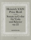 HEINRICH XXIV. Prinz Reuß Sonate G-dur op.22