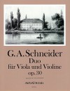 SCHNEIDER Duo op.30 for viola and violine