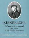 KIRNBERGER 3rd sonata E flat minor - First Edition